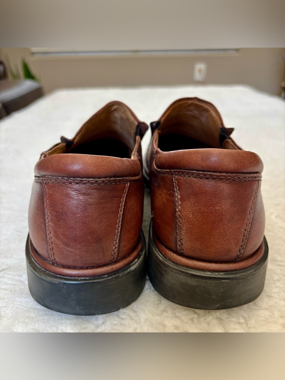 Bostonian Signia Men's Brown Leather Slip-On Dress/Casual Shoes size 10.5 M - Picture 10 of 13